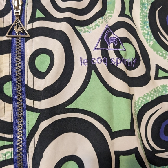 Le Coq Sportif vintage 90s abstract bomber - Picture 3 of 10